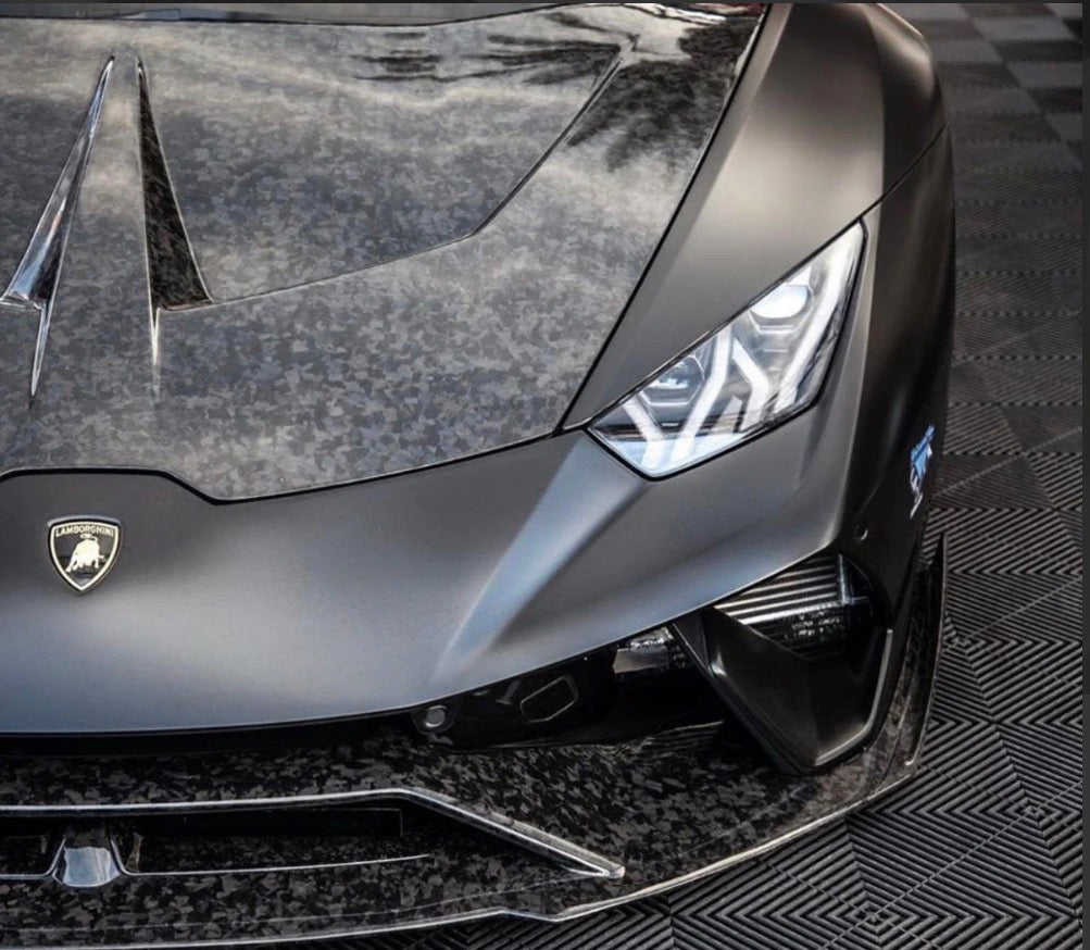 2016–2019 Lamborghini Huracán LP580 / LP610 – Full Carbon Fiber V-Style Vented Cooling Hood - photo 7 - Drvyn
