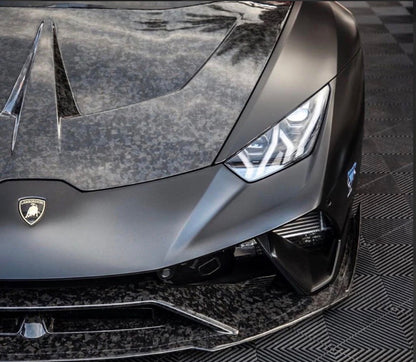 2016–2019 Lamborghini Huracán LP580 / LP610 – Full Carbon Fiber V-Style Vented Cooling Hood - photo 7 - Drvyn