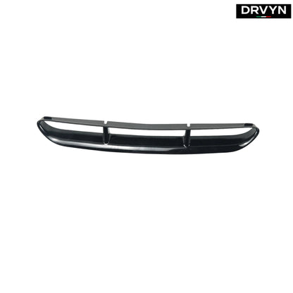 DRVYN Glossy Black Front Bumper Upper Trim & Real Carbon Fiber Hood Intake Vent Frame Trim for Nissan Infiniti - Drvyn