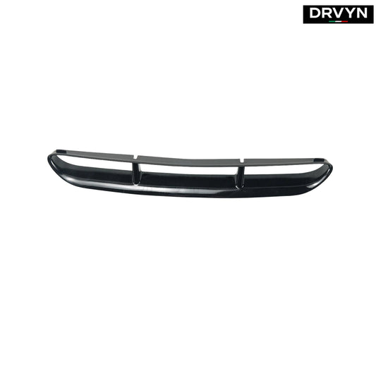 DRVYN Glossy Black Front Bumper Upper Trim & Real Carbon Fiber Hood Intake Vent Frame Trim for Nissan Infiniti - Drvyn