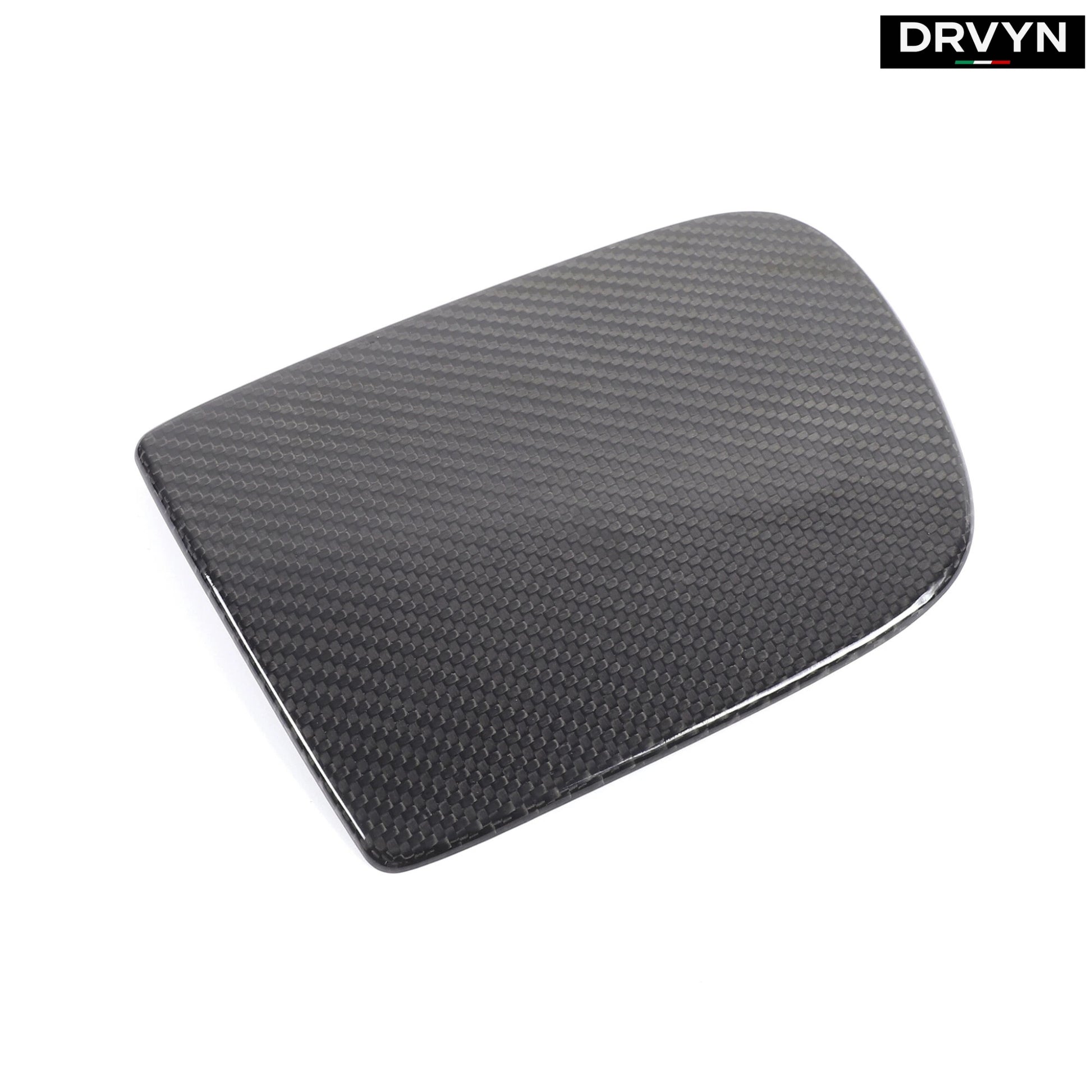 DRVYN Black Real Carbon Fiber Fuel Tank Cap Cover Trim For 2005-2013 Corvette C6v for Nissan Infiniti - Drvyn