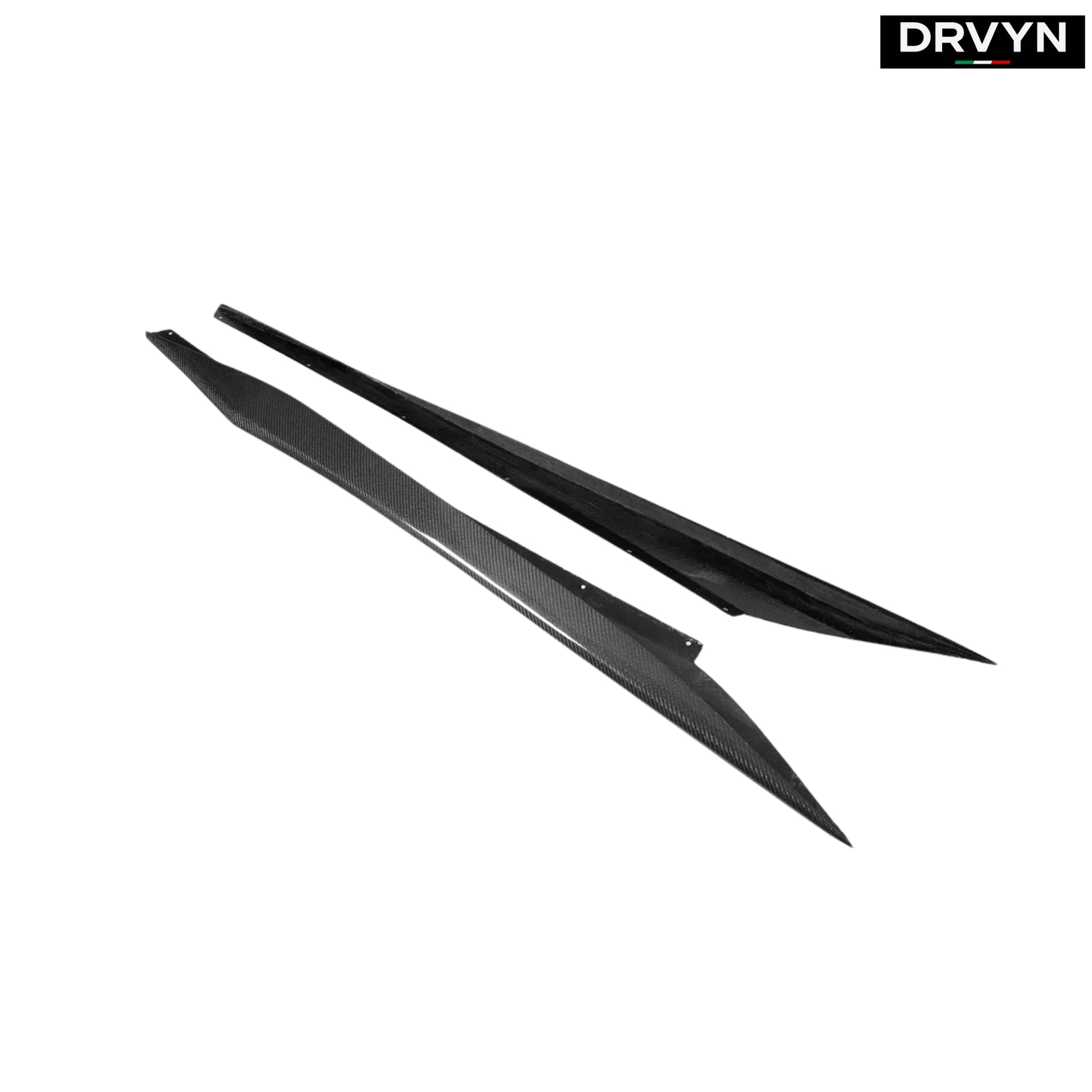 For 2020-25 Corvette C8 Real Carbon Fiber Z06 Style Side Skirt Rocker Extension - photo 2 - Drvyn