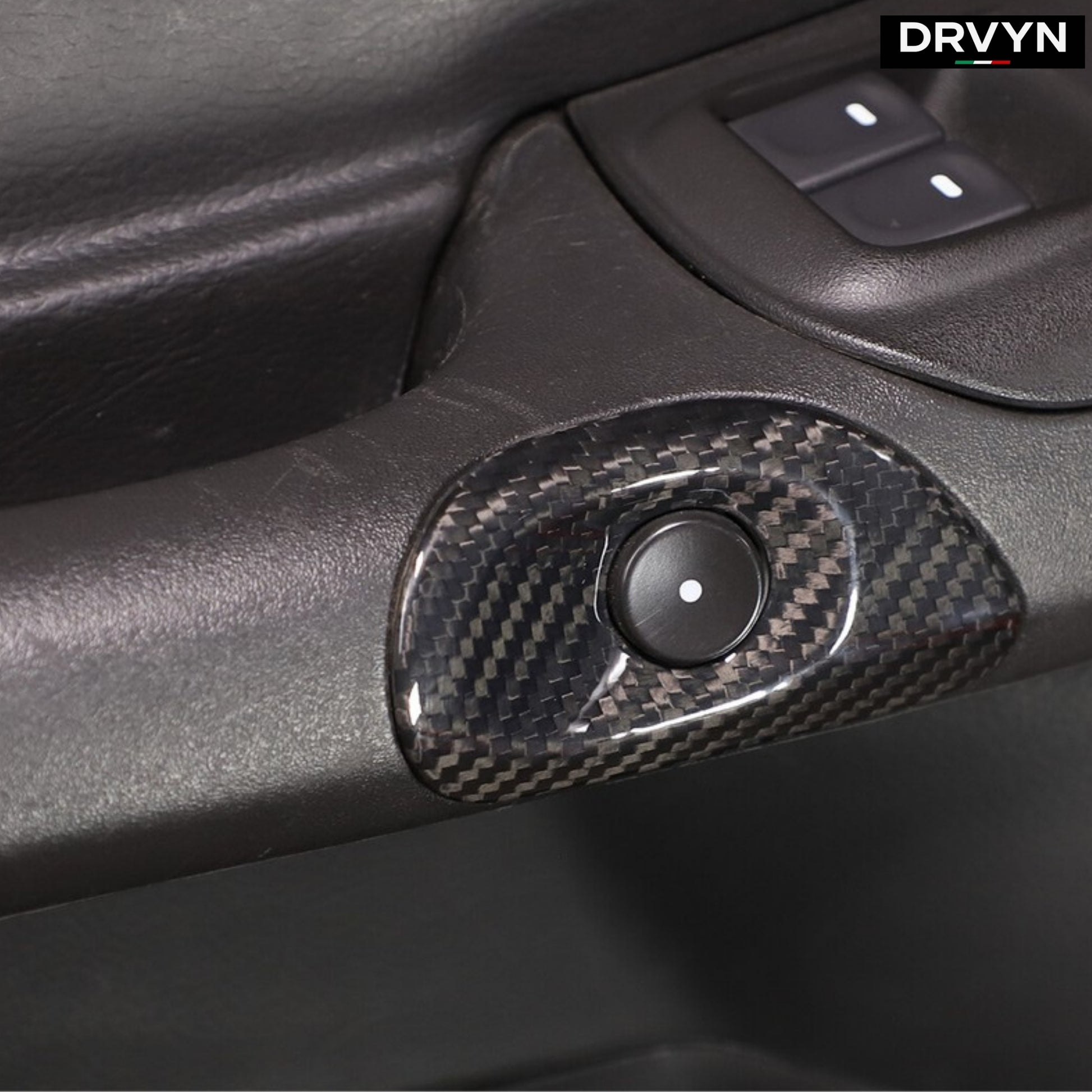 DRVYN Real Carbon Fiber Interior Door Switch Button Trim Cover For Corvette C6 2005-13 - photo 2 - Drvyn