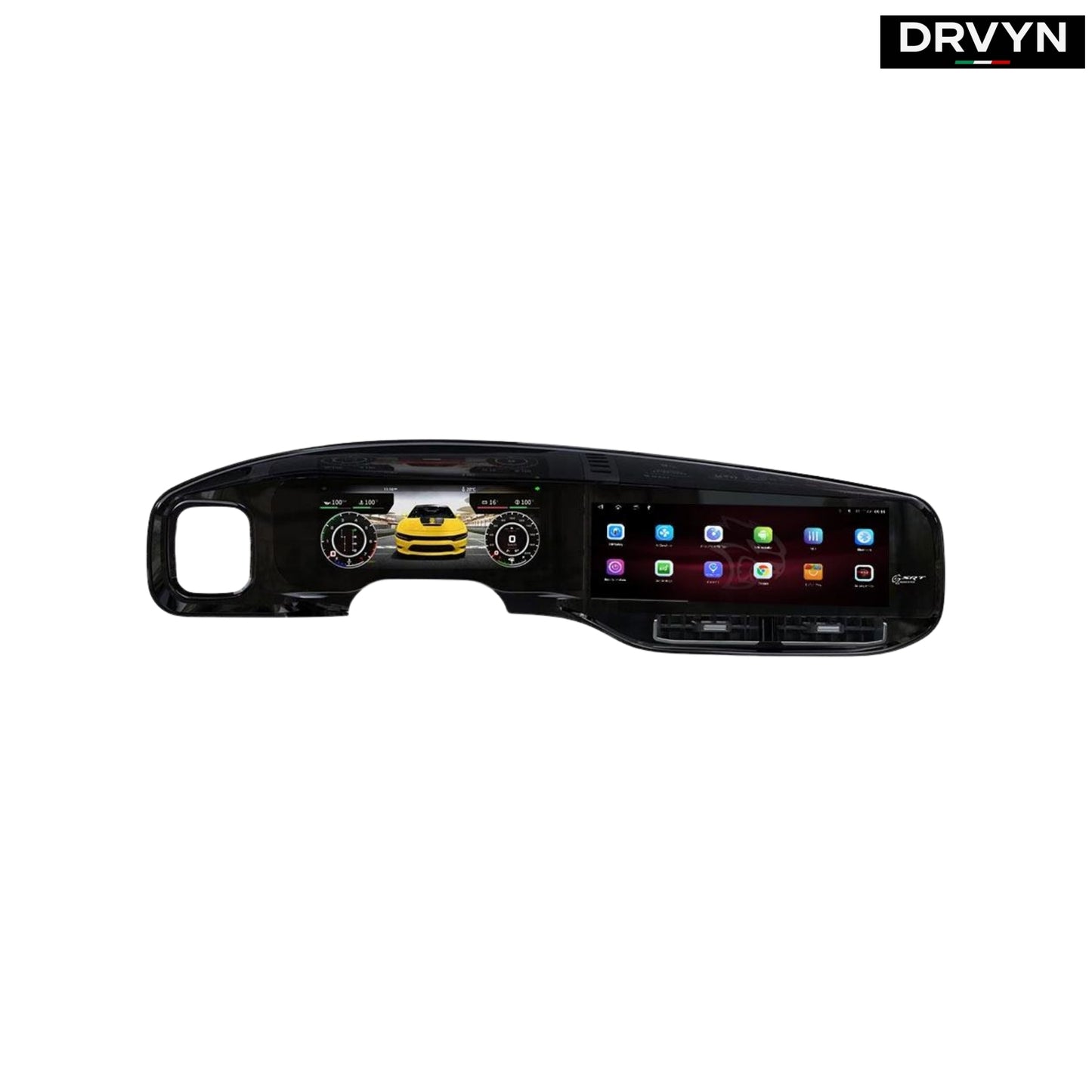DRVYN RoadNavi 24'' Dual Screen Android Car Radio Digital Cluster for Dodge Charger 2011-2019 Auto Speedometer Dashboard - photo 2 - Drvyn