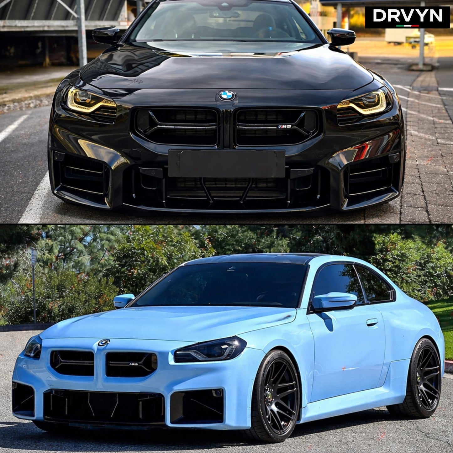 DRVYN 23-26 BMW G87 M2 CSL STYLE REAL CARBON FIBER FRONT NOSE KIDNEY GRILL GRILLE - photo 3 - Drvyn