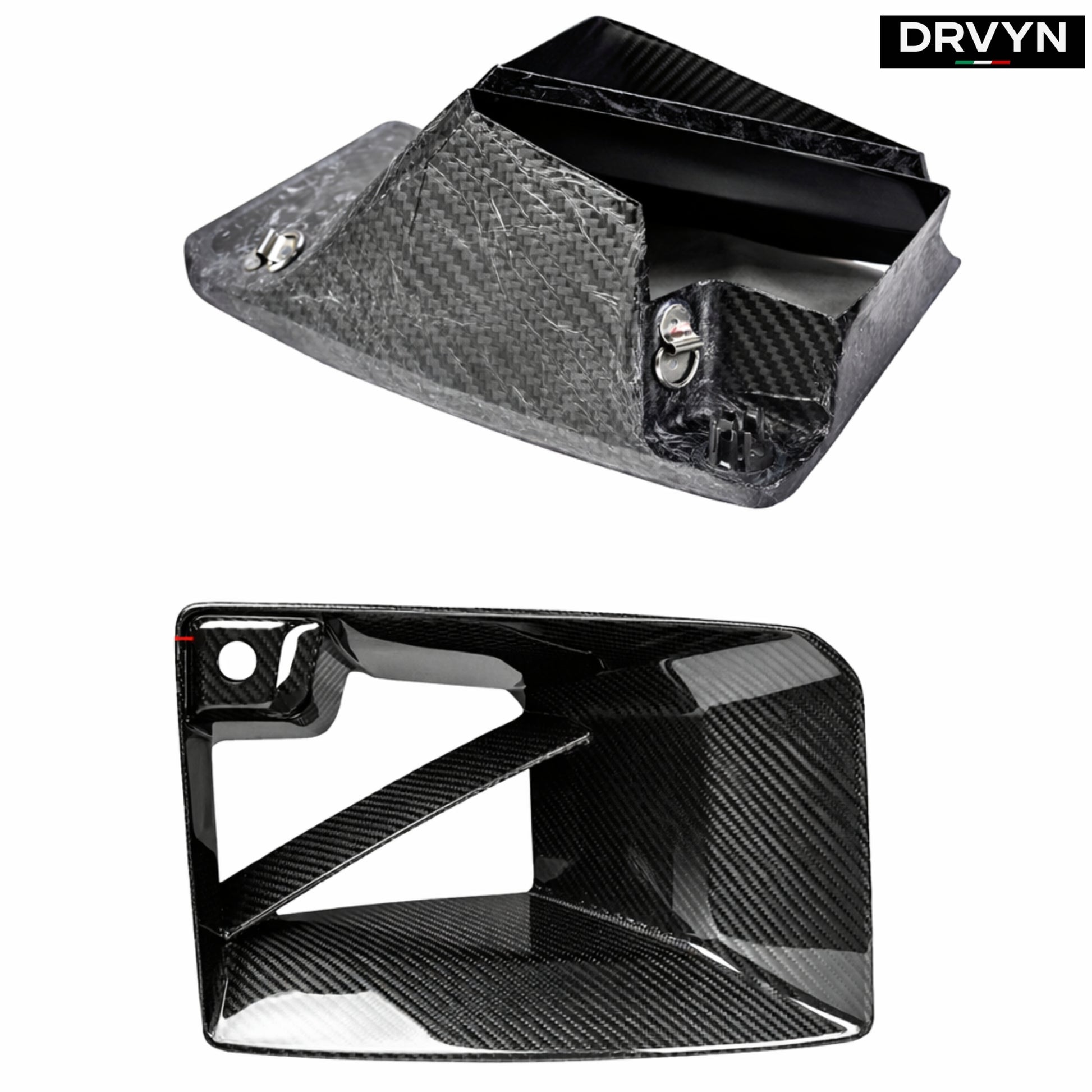 DRVYN 23-26 BMW G87 M2 MP STYLE DRY CARBON FIBER FRONT BUMPER AIR DUCT INLET VENT - photo 2 - Drvyn