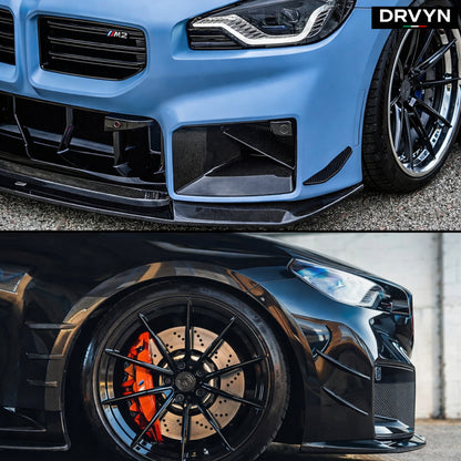 DRVYN 23-26 BMW G87 M2 MP STYLE DRY CARBON FIBER FRONT BUMPER AIR DUCT INLET VENT - photo 3 - Drvyn