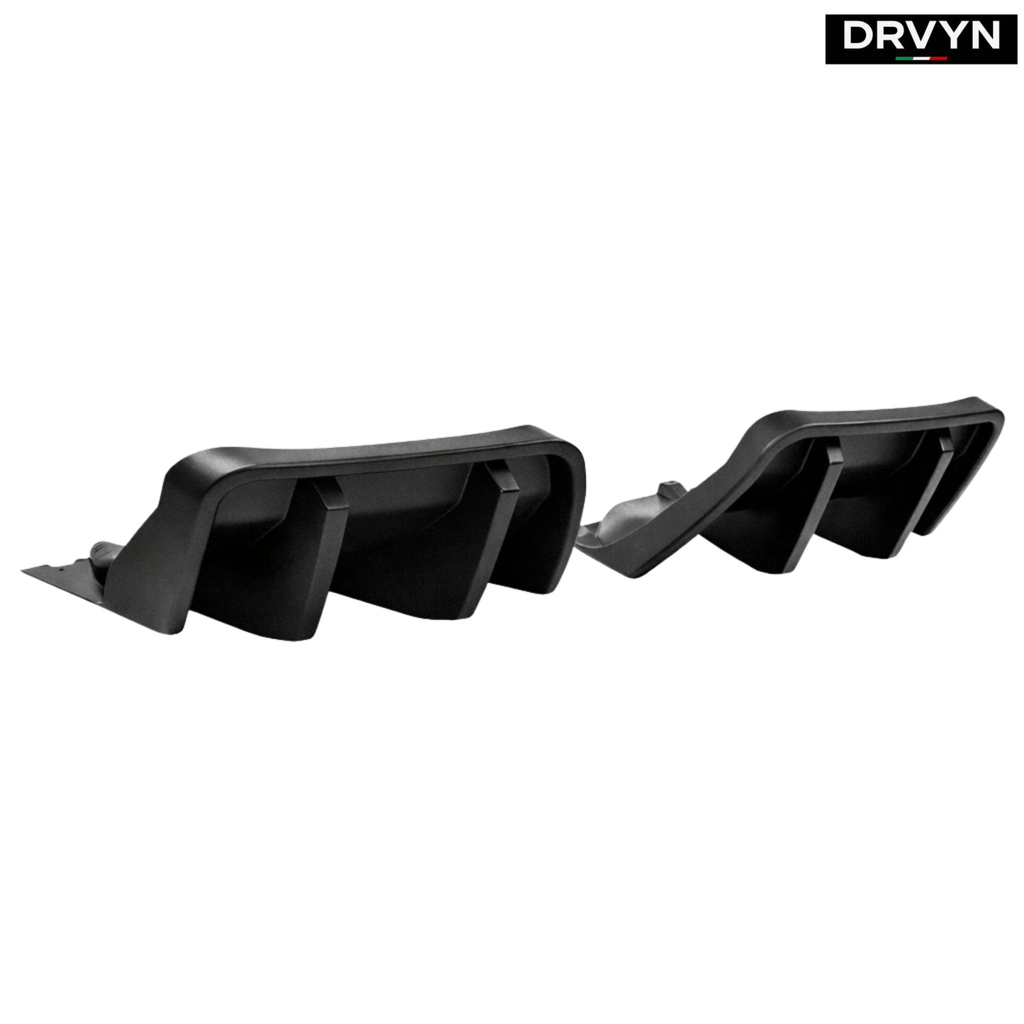 DRVYN 2014–2019 Corvette C7 Z06 STG 3 Big Fin Matte Black Rear Bumper Diffuser Kit for Nissan Infiniti - Drvyn