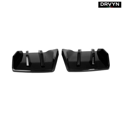 DRVYN 2014-2019 Corvette C7 Z06 STG 3 Big Fin Gloss Black Rear Bumper Diffuser Kit for Nissan Infiniti - Drvyn