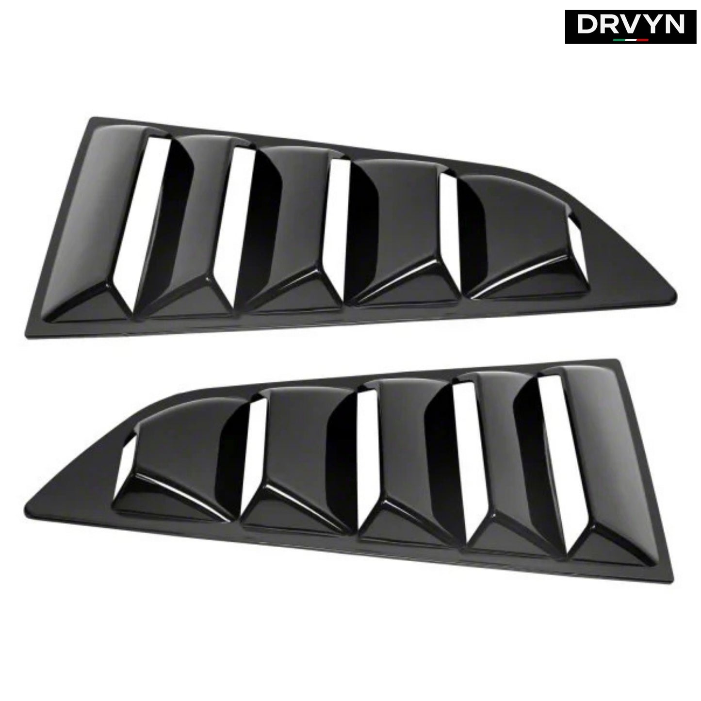 DRVYN 2014-2019 Corvette C7 Glossy Black Side Vent Window 1/4 Quarter Scoop Louver for Nissan Infiniti - Drvyn