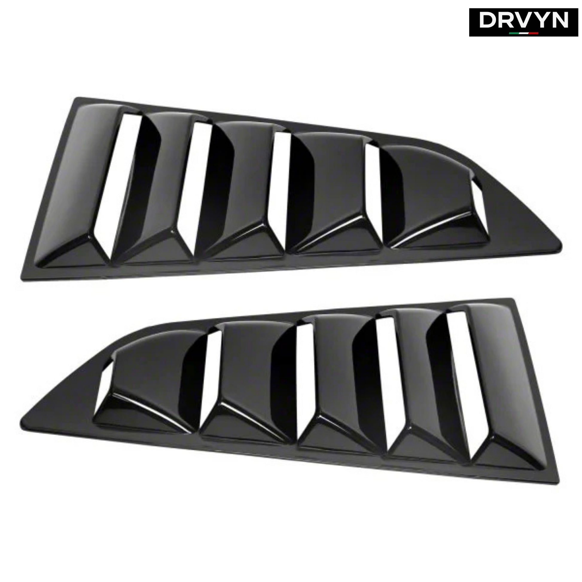 DRVYN 2014-2019 Corvette C7 Glossy Black Side Vent Window 1/4 Quarter Scoop Louver for Nissan Infiniti - Drvyn