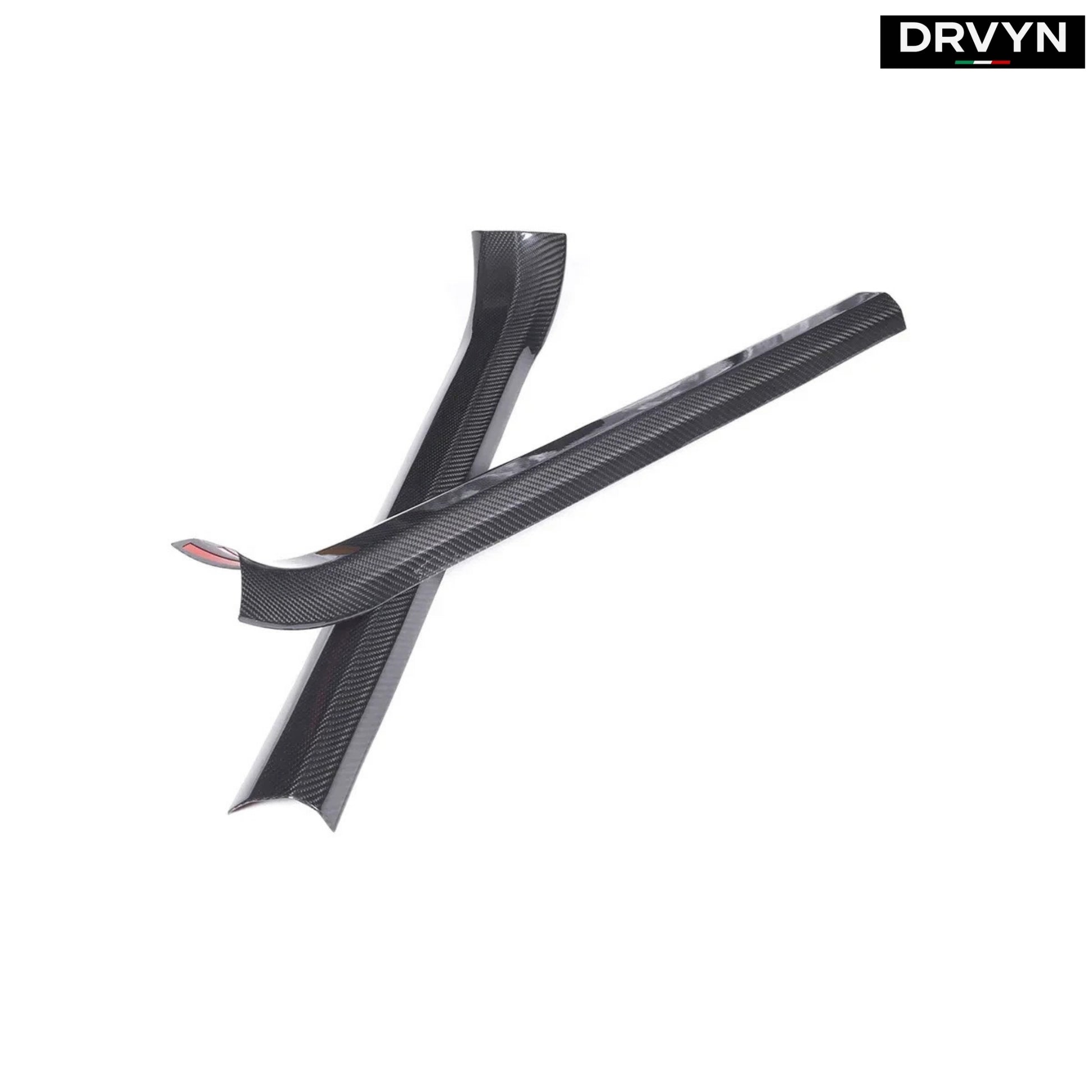 DRVYN Real Carbon Fiber Car Inner Door Sills Cover Trim For Corvette C7 2014-2019 - photo 2 - Drvyn