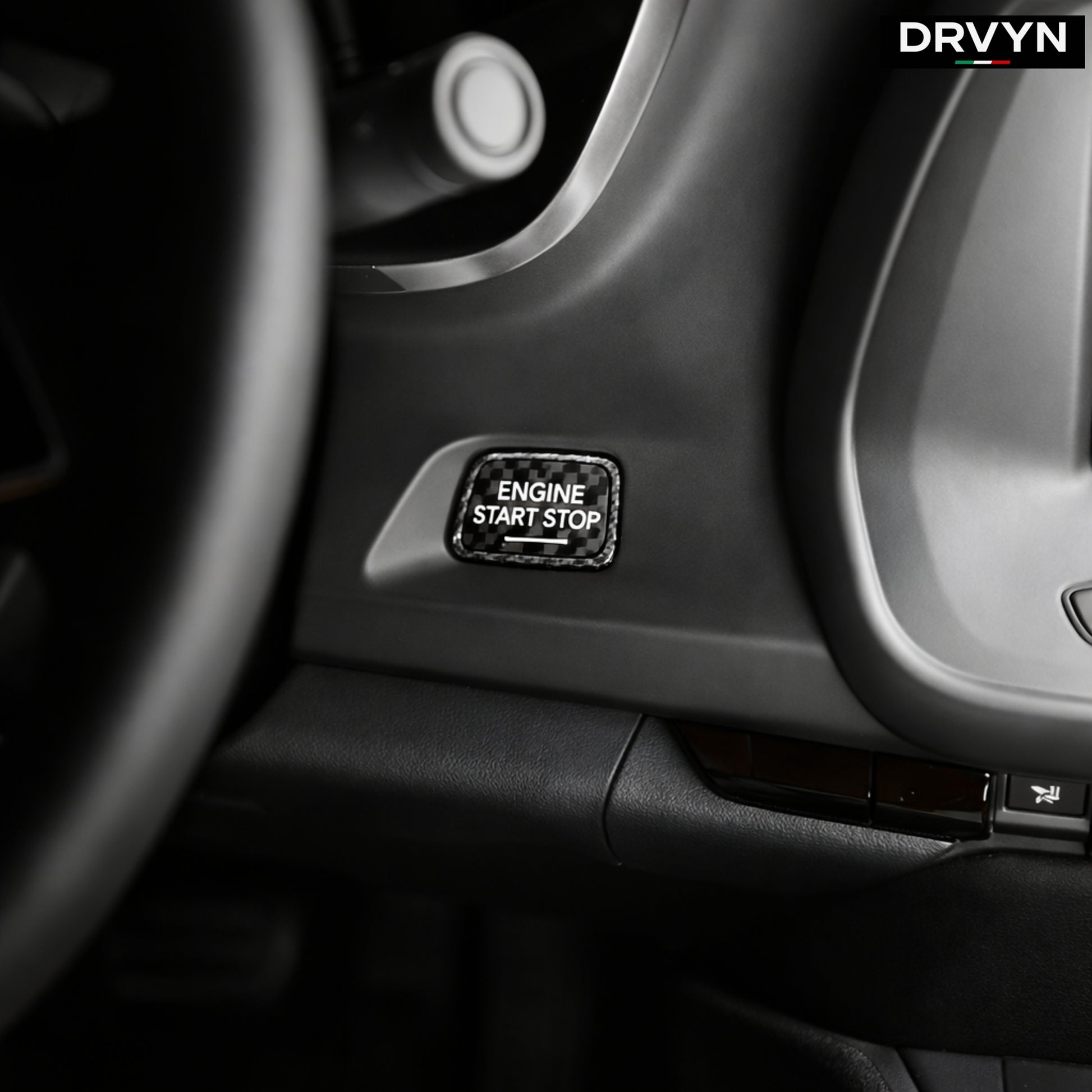 DRVYN Real Carbon Fiber Engine Start Button Cover For Chevrolet Corvette C7 2014-2019 - photo 3 - Drvyn
