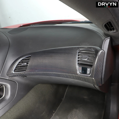 DRVYN Real Carbon Fiber Passenger Side Dashboard Panel Cover For Trim Corvette C7 14+ - photo 3 - Drvyn