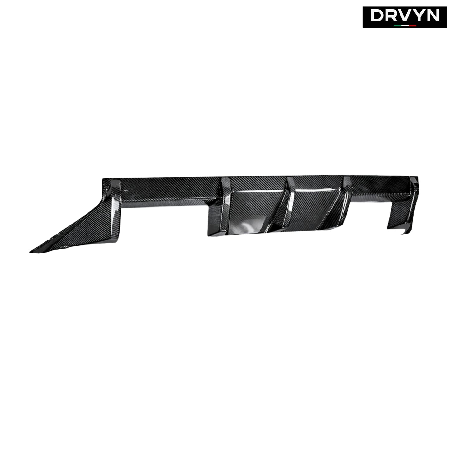 DRVYN 2023-2026 BMW G87 M2 MT Style 3 Fins Real Carbon Fiber Rear Bumper Diffuser for Nissan Infiniti - Drvyn