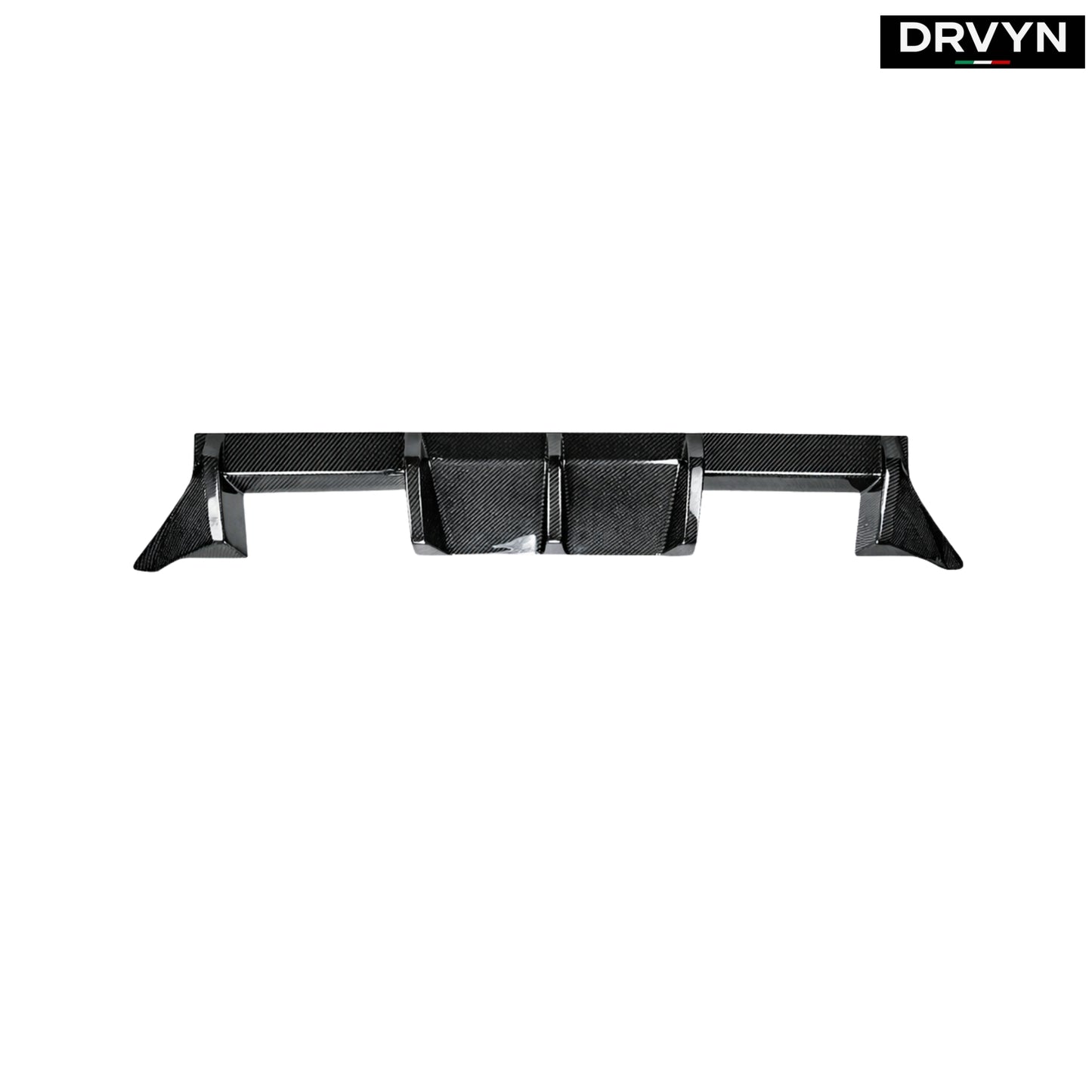 DRVYN 2023-2026 BMW G87 M2 MT Style 3 Fins Real Carbon Fiber Rear Bumper Diffuser - photo 2 - Drvyn