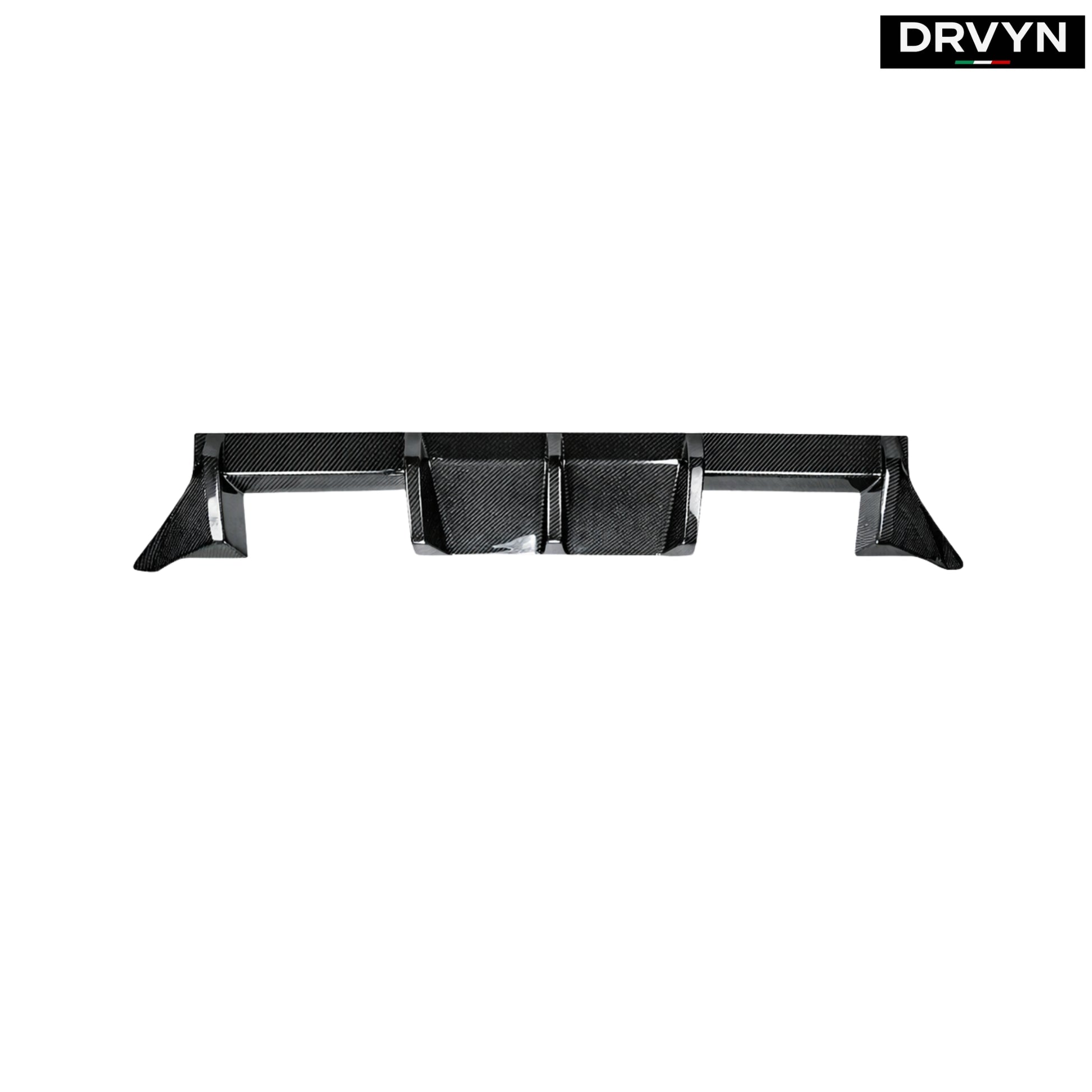 DRVYN 2023-2026 BMW G87 M2 MT Style 3 Fins Real Carbon Fiber Rear Bumper Diffuser - photo 2 - Drvyn