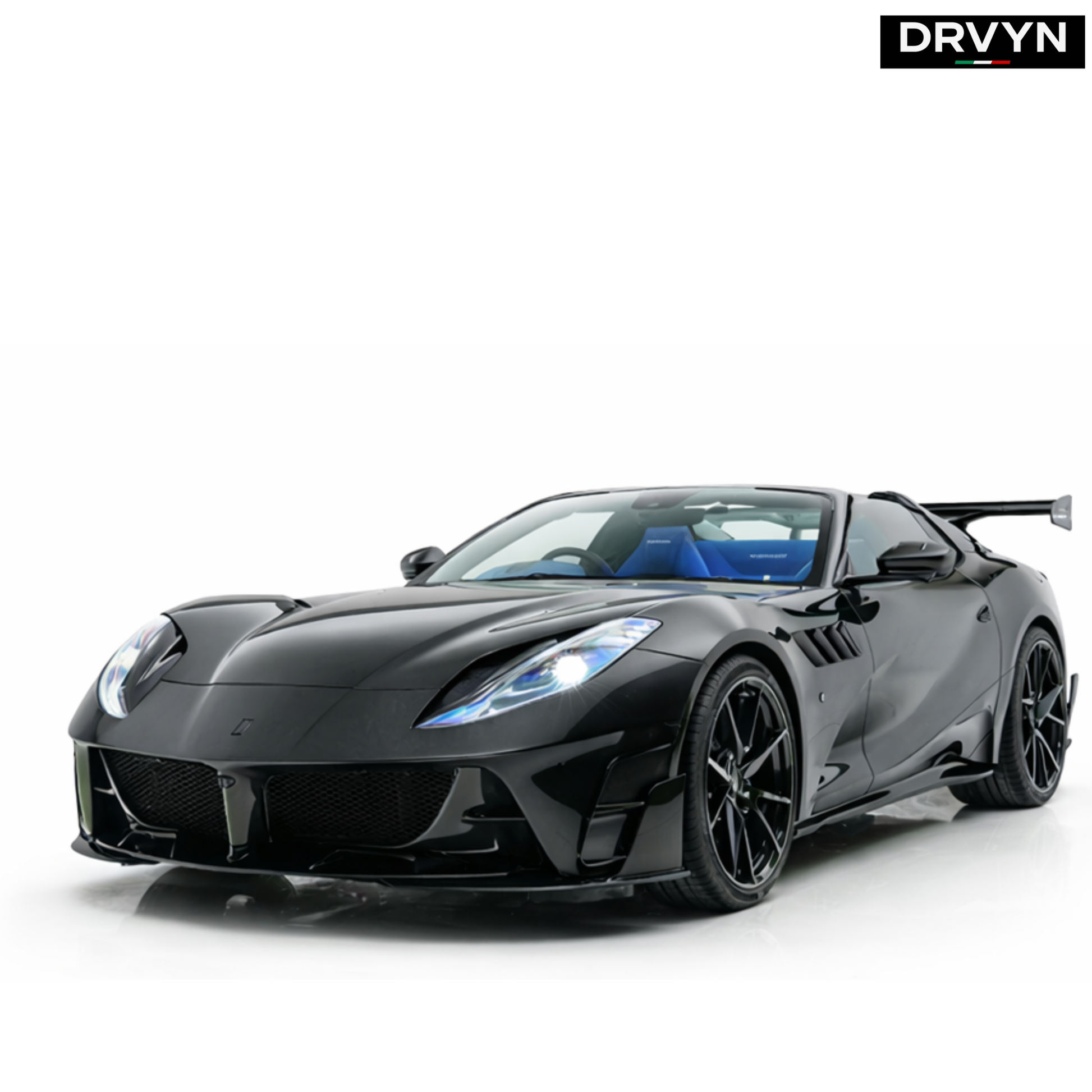 DRVYN Mansory Style WET Carbon Fiber Front Bumper Body Kit - photo 2 - Drvyn