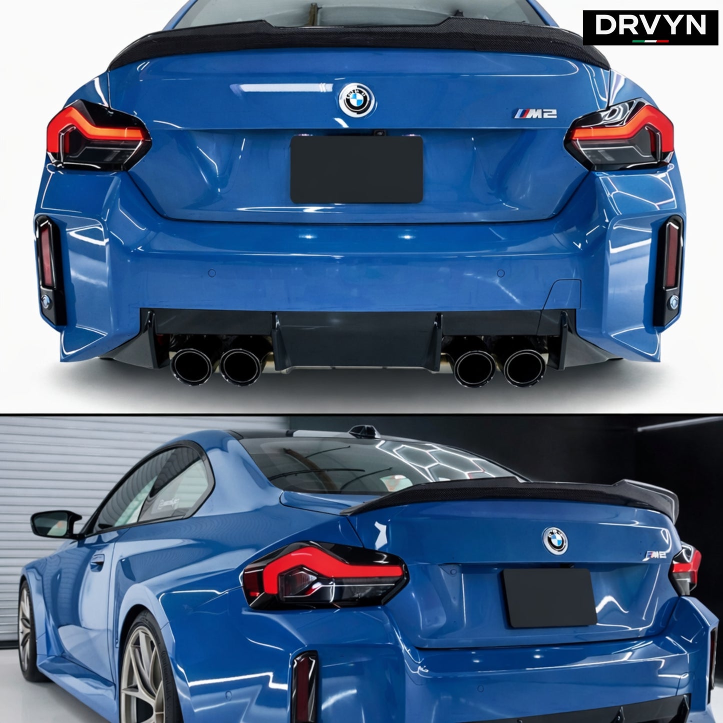 DRVYN 2022-2026 BMW G42 2 SERIES M240i G87 M2 PSM STYLE CARBON FIBER TRUNK SPOILER - photo 3 - Drvyn
