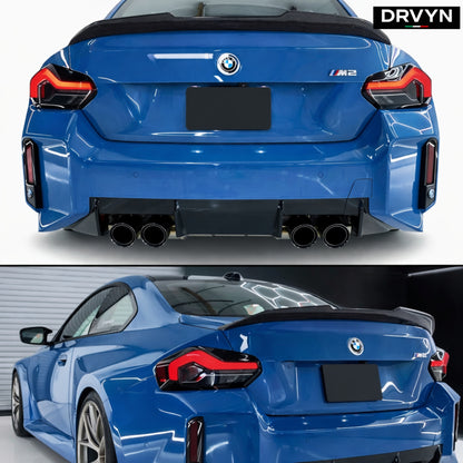 DRVYN 2022-2026 BMW G42 2 SERIES M240i G87 M2 PSM STYLE CARBON FIBER TRUNK SPOILER - photo 3 - Drvyn