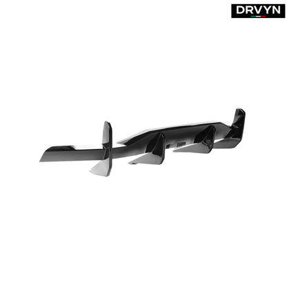For 2020-26 Corvette C8 Z51 Stingray Carbon Flash GT Style Rear Bumper Diffuser for Nissan Infiniti - Drvyn