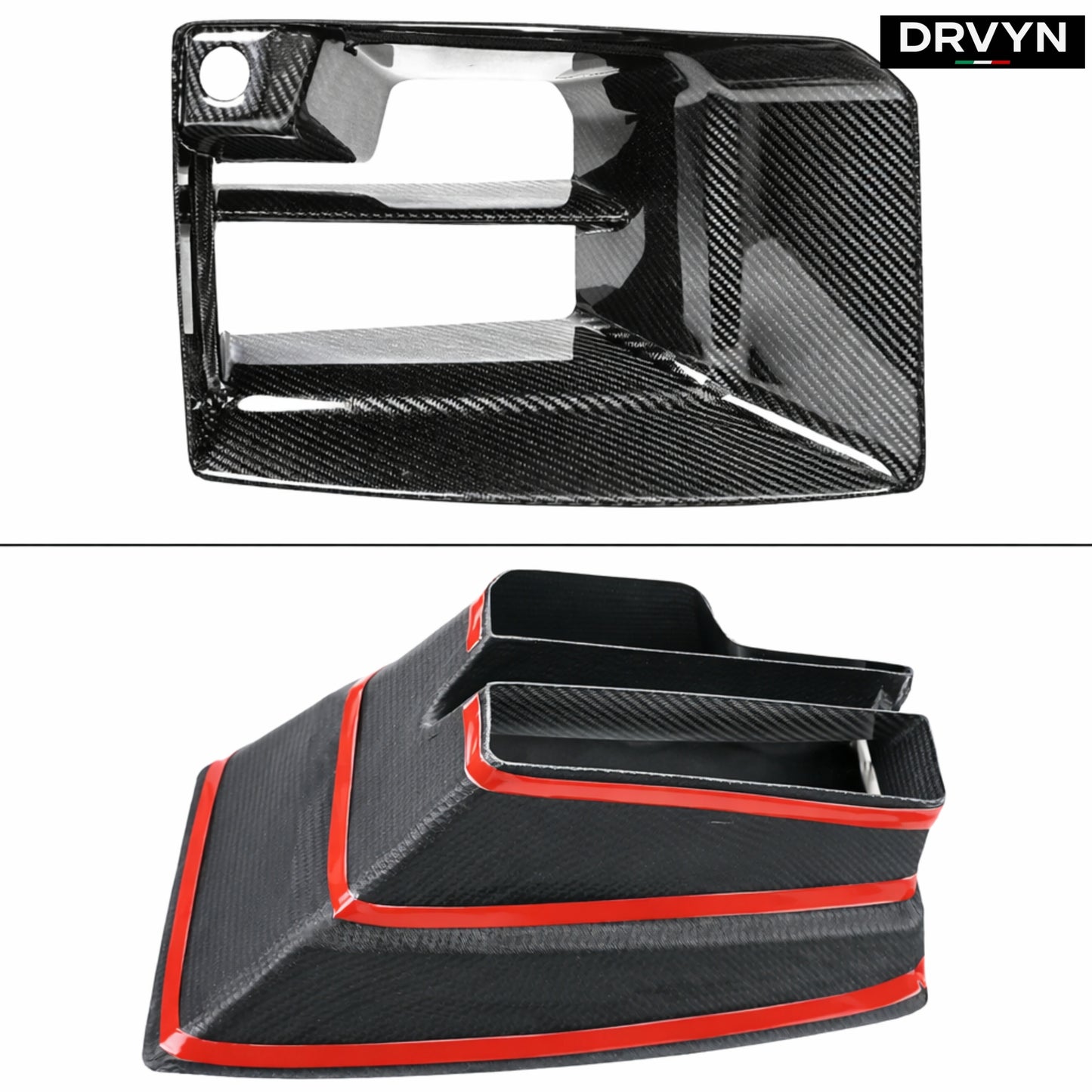 DRVYN 2023-26 BMW G87 M2 CARBON FIBER FRONT BUMPER AIR DUCT VENT INLET TRIM COVER - photo 2 - Drvyn