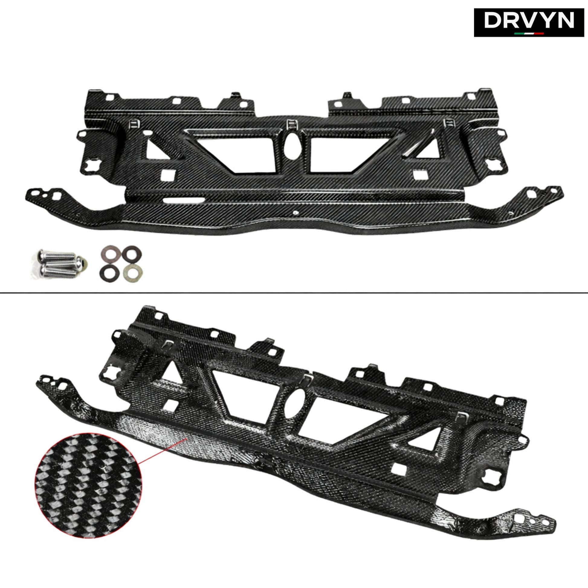DRVYN 21-26 BMW G8X M2 M3 M4 REAL CARBON FIBER RADIATOR SUPPORT SHROUD PANEL COVER - photo 2 - Drvyn