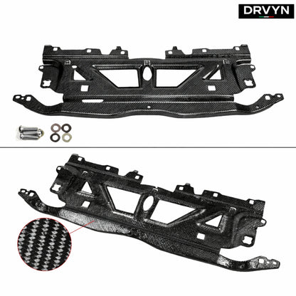 DRVYN 21-26 BMW G8X M2 M3 M4 REAL CARBON FIBER RADIATOR SUPPORT SHROUD PANEL COVER - photo 2 - Drvyn