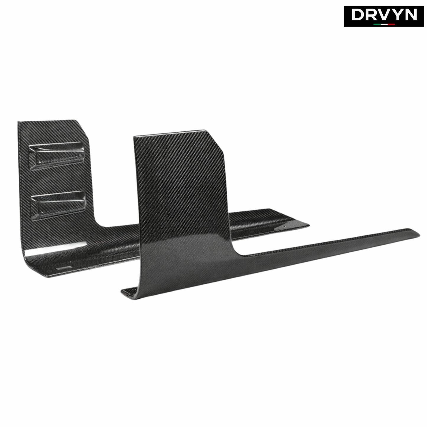 DRVYN 2023-2026 BMW G87 M2 MP Carbon Fiber Side Skirt Extension Winglet Attachment for Nissan Infiniti - Drvyn