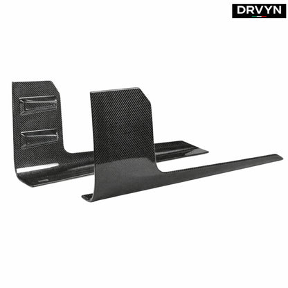 DRVYN 2023-2026 BMW G87 M2 MP Carbon Fiber Side Skirt Extension Winglet Attachment for Nissan Infiniti - Drvyn