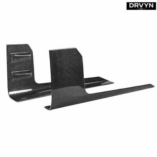 DRVYN 2023-2026 BMW G87 M2 MP Carbon Fiber Side Skirt Extension Winglet Attachment for Nissan Infiniti - Drvyn