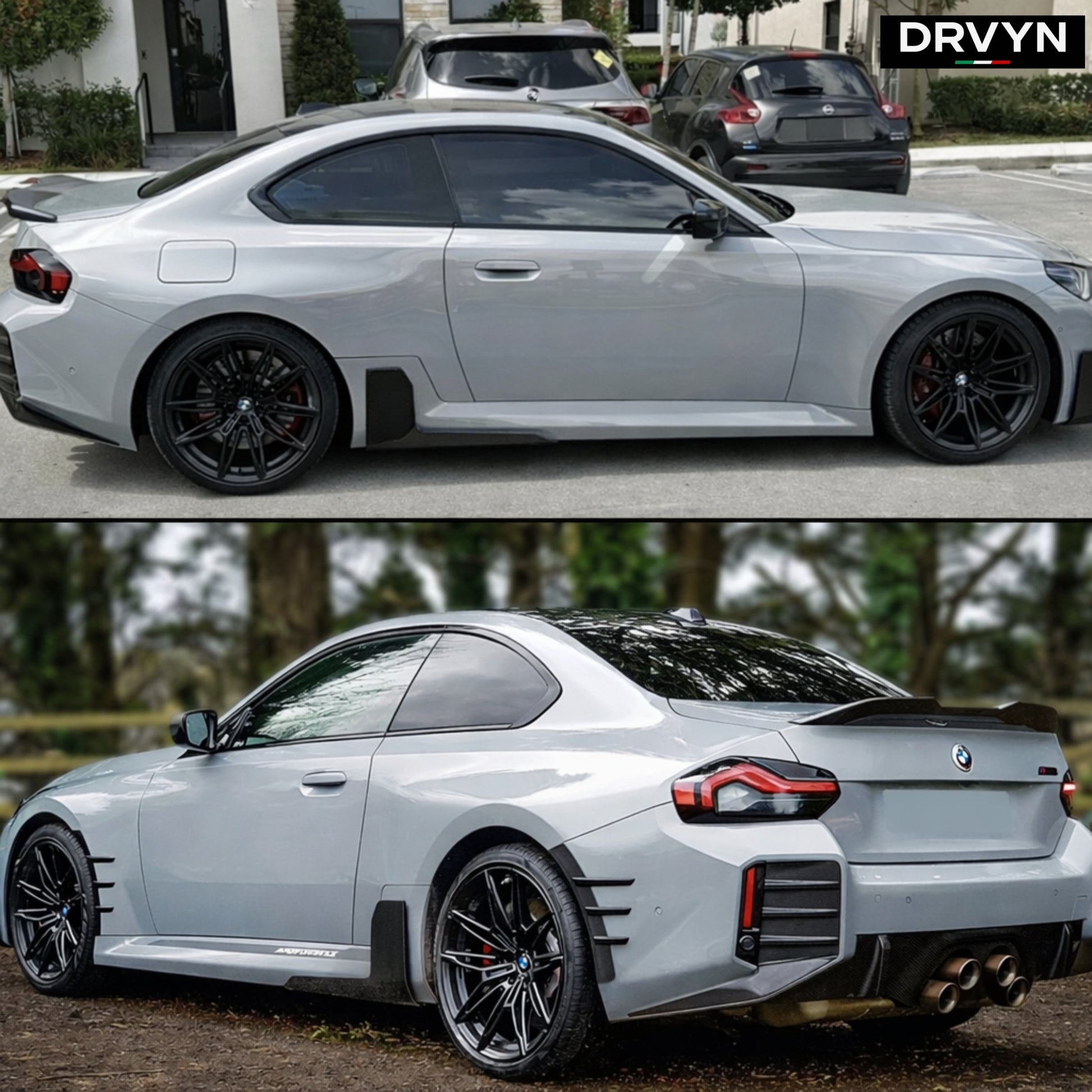DRVYN 2023-2026 BMW G87 M2 MP Carbon Fiber Side Skirt Extension Winglet Attachment - photo 3 - Drvyn