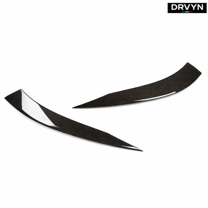DRVYN 23-26 BMW G87 M2 DRY CARBON FIBER HEADLIGHT EYELID EYEBROW TRIM COVER ACCENT for Nissan Infiniti - Drvyn
