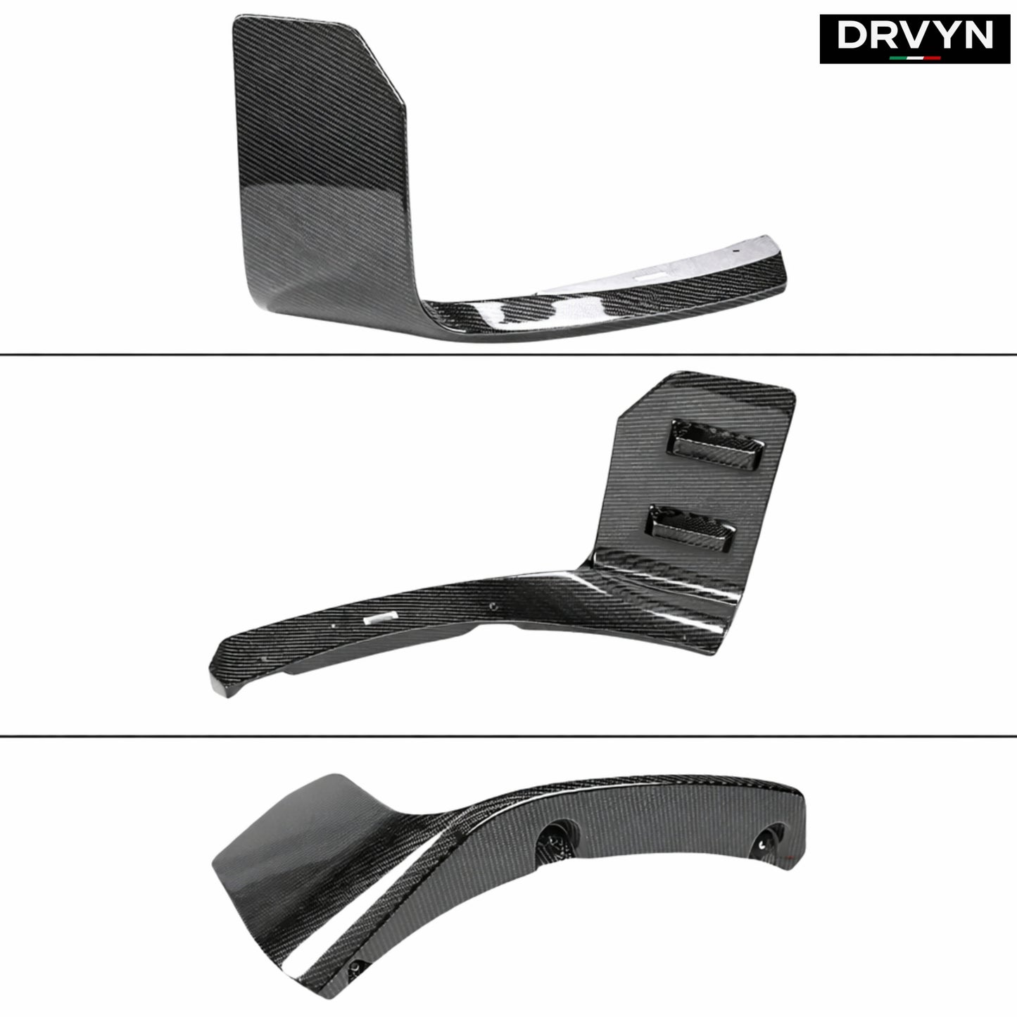 DRVYN 2023-2026 BMW M2 G87 Carbon Fiber MP Style Winglet Front Bumper Lip Splitter - photo 2 - Drvyn