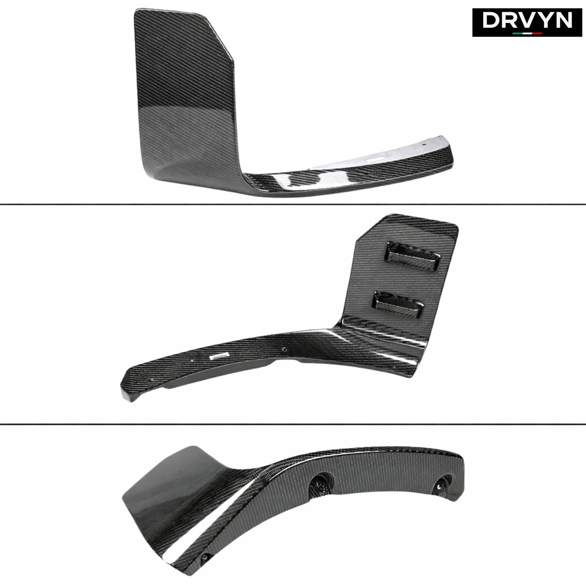 DRVYN 2023-2026 BMW M2 G87 Carbon Fiber MP Style Winglet Front Bumper Lip Splitter - photo 2 - Drvyn