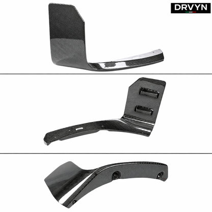 DRVYN 2023-2026 BMW M2 G87 Carbon Fiber MP Style Winglet Front Bumper Lip Splitter - photo 2 - Drvyn