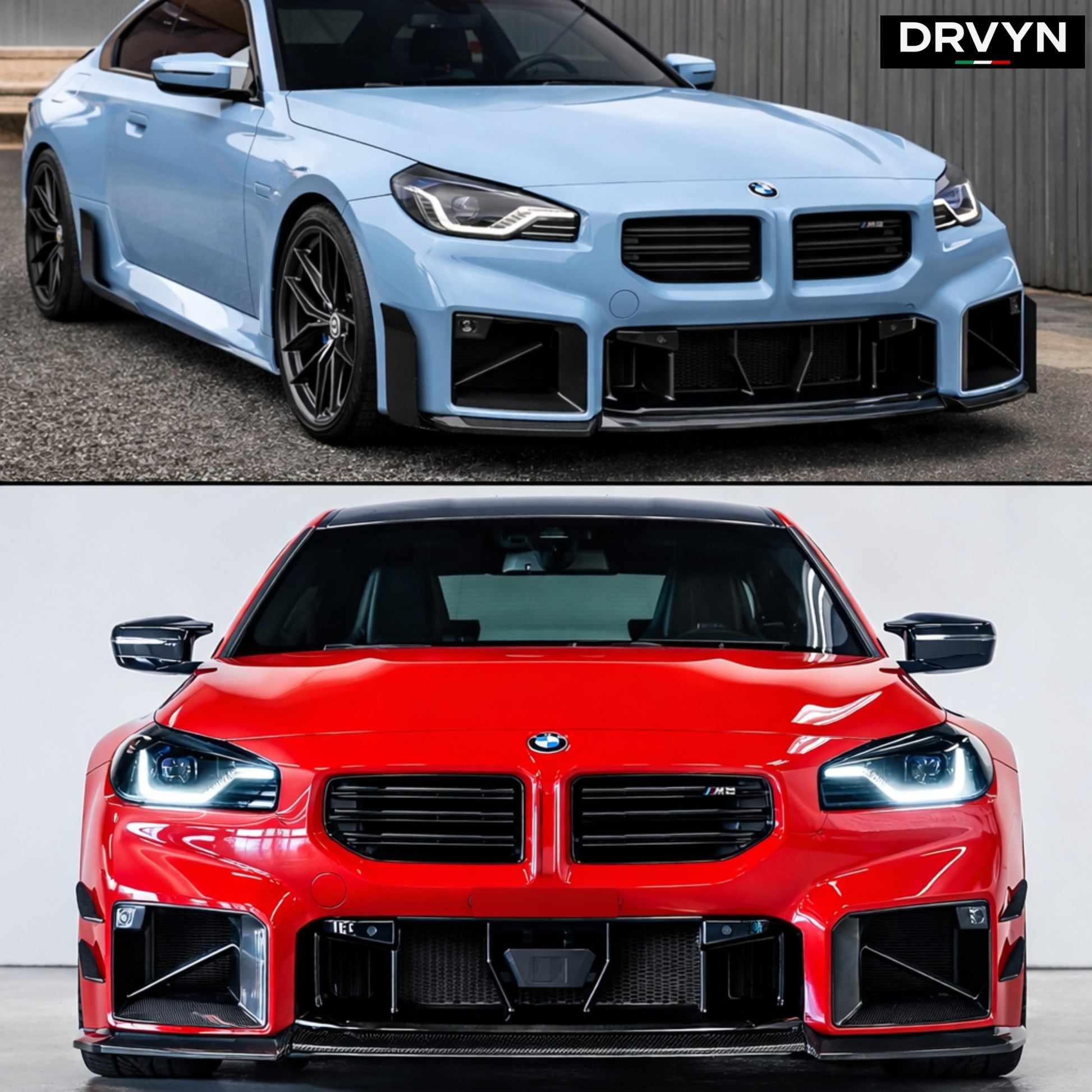DRVYN 23-26 BMW G87 M2 MP Style Gloss Black Front Bumper Air Duct Vent Replacement - photo 3 - Drvyn