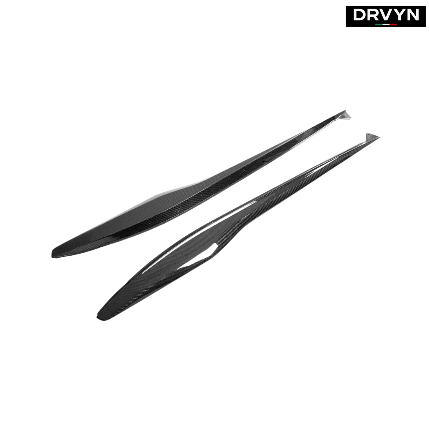 23-25 Corvette C8 Z06 Carbon Fiber Z07 Style Replacement Side Skirt Splitter for Nissan Infiniti - Drvyn