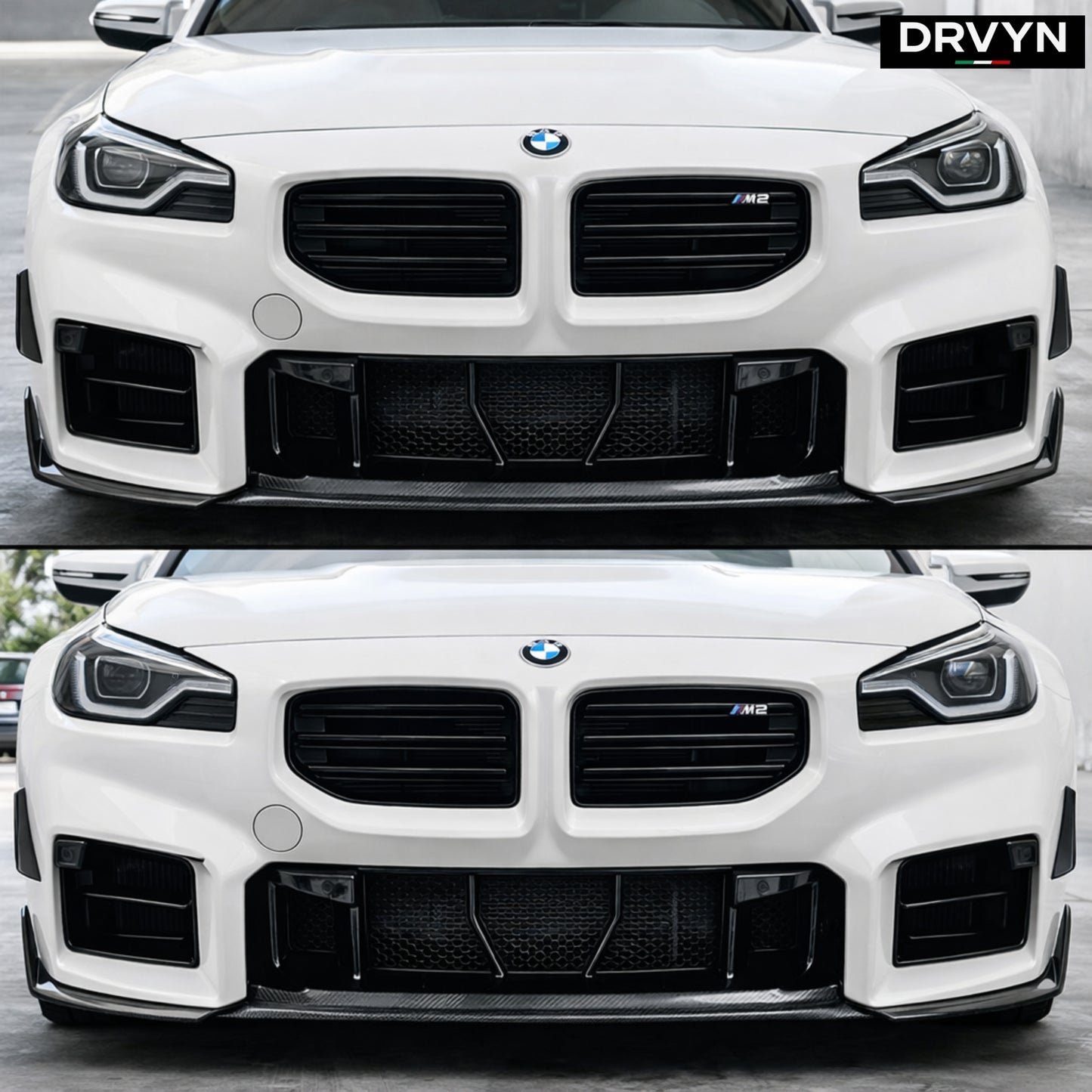 DRVYN 2023-2026 BMW G87 M2 Front Bumper Grille Radiator Bug Shield Mesh Cover 5pc - photo 3 - Drvyn