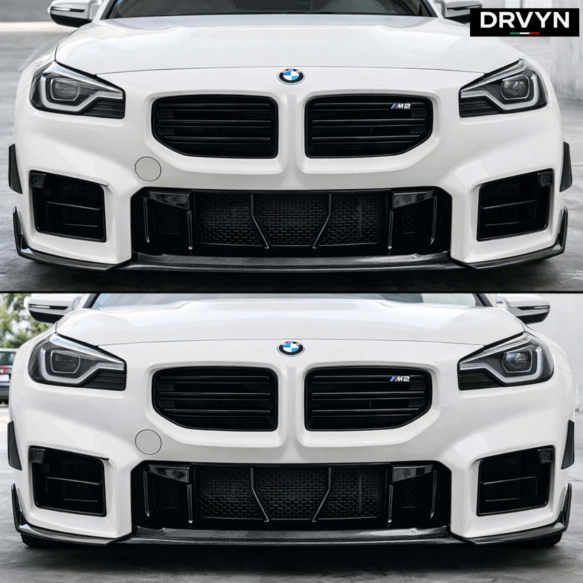 DRVYN 2023-2026 BMW G87 M2 Front Bumper Grille Radiator Bug Shield Mesh Cover 5pc - photo 3 - Drvyn