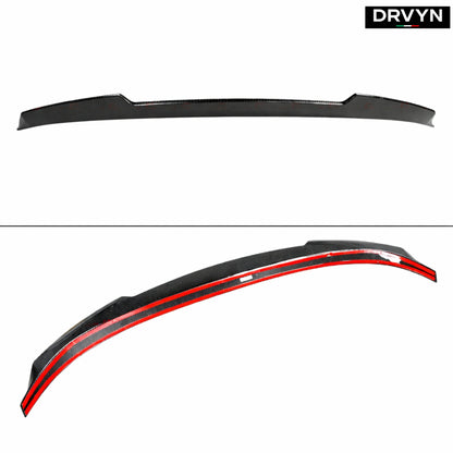 DRVYN 22-26 BMW G42 2 SERIES M240i G87 M2 V STYLE REAL CARBON FIBER TRUNK SPOILER - photo 2 - Drvyn