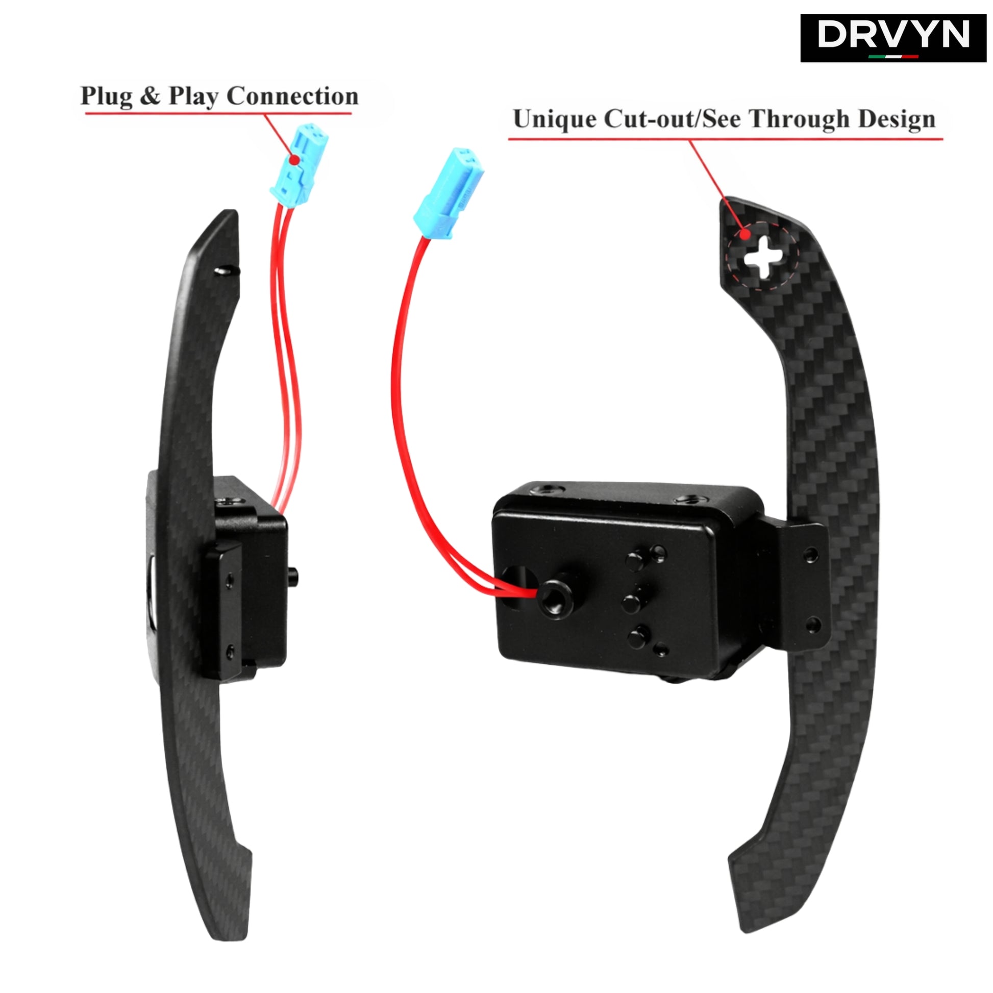 DRVYN BMW G20 G22 G87 G80 G82 F95 Carbon Fiber Replacement Magnetic Paddle Shifter - photo 2 - Drvyn