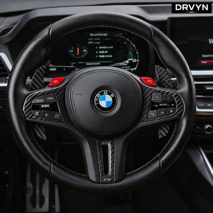 DRVYN BMW G20 G22 G87 G80 G82 F95 Carbon Fiber Replacement Magnetic Paddle Shifter - photo 3 - Drvyn