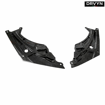 DRVYN 21-26 BMW G8X M2 M3 M4 Dry Carbon Fiber 2pc Engine Bay Trim Panel Cover Set for Nissan Infiniti - Drvyn