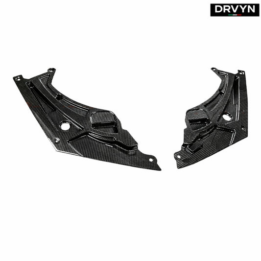 DRVYN 21-26 BMW G8X M2 M3 M4 Dry Carbon Fiber 2pc Engine Bay Trim Panel Cover Set for Nissan Infiniti - Drvyn