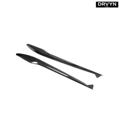 23-25 Corvette C8 Z06 Carbon Fiber Z07 Style Replacement Side Skirt Splitter - photo 2 - Drvyn