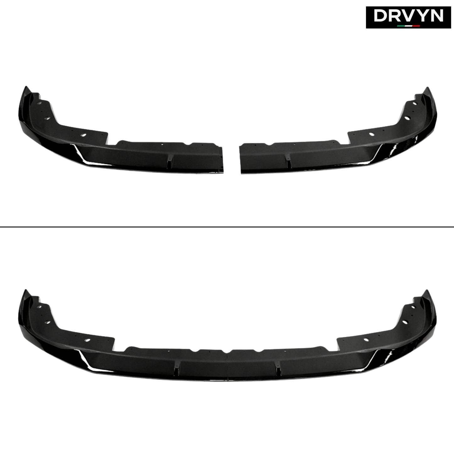 DRVYN 2023-26 BMW M340i 330i M Sport G20 LCI V Style Gloss Black Front Bumper Lip - photo 2 - Drvyn