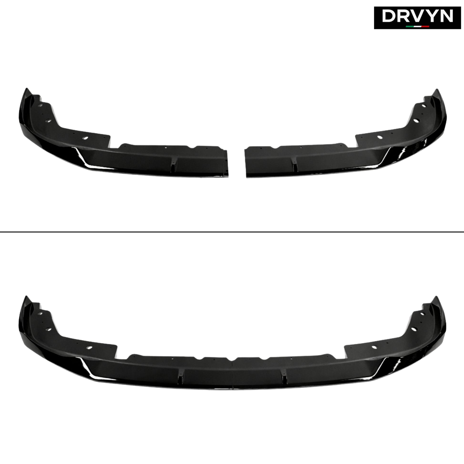 DRVYN 2023-26 BMW M340i 330i M Sport G20 LCI V Style Gloss Black Front Bumper Lip - photo 2 - Drvyn