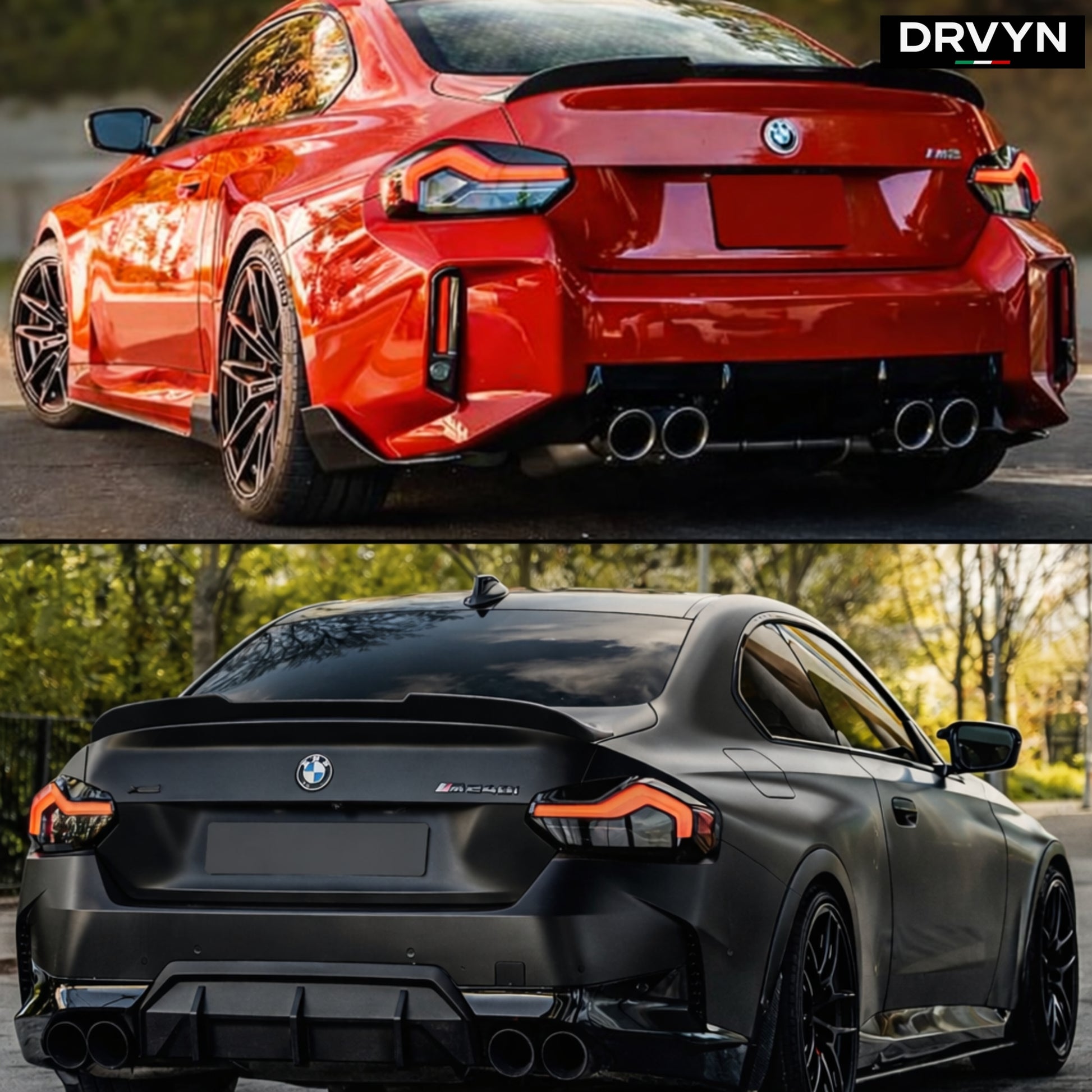 DRVYN 22-26 BMW G42 230i M240i G87 M2 T STYLE HIGHKICK CARBON FIBER TRUNK SPOILER - photo 3 - Drvyn