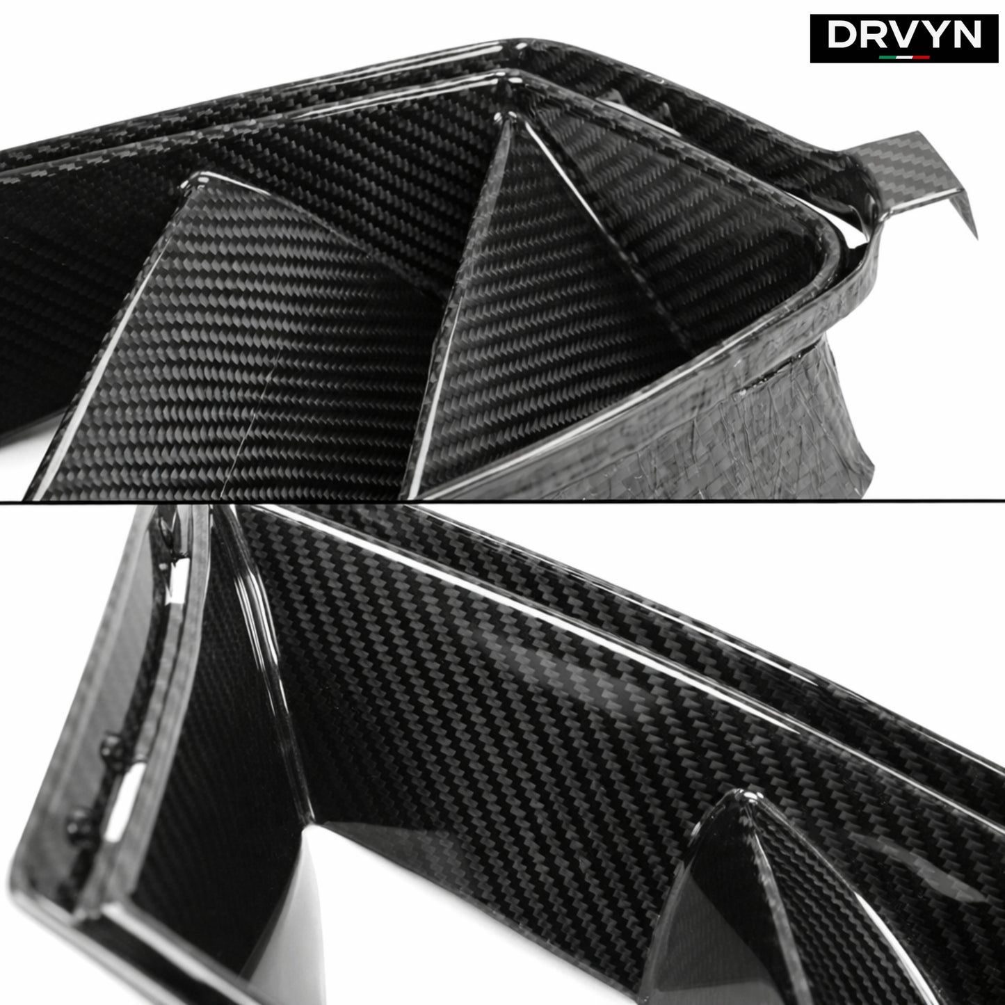 DRVYN 21-26 BMW G80 G82 M3 M4 DRY CARBON FIBER V2 BUMPER AIR DUCT VENT REPLACEMENT - photo 2 - Drvyn